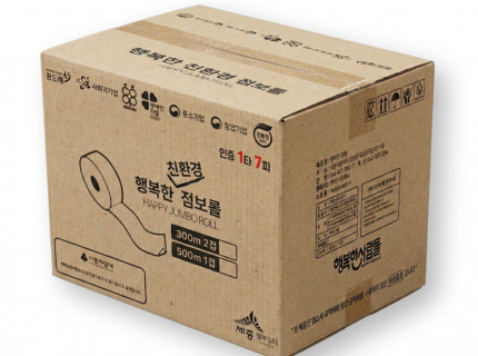 행복한친환경점보롤화장지 300M 2겹