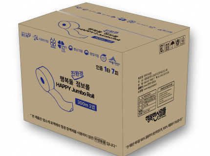 행복둘친환경점보롤화장지 300M 2겹